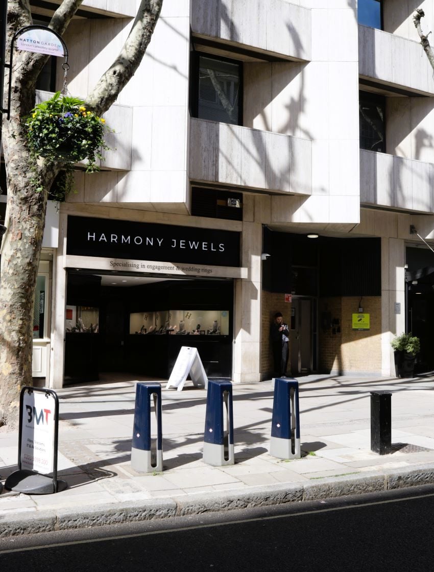 Harmony Jewels showroom at 102 Hatton Garden, London